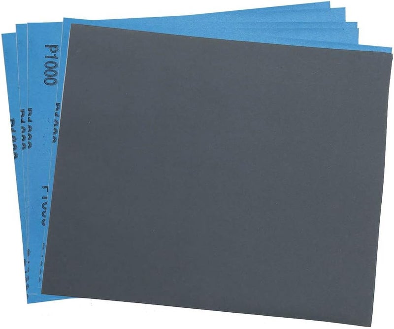 LotFancy ورق صنفرة 1000 حبيبة، 9 × 11 30 قطعة ورق صنفرة جاف ورطب، ورقة صنفرة كربيد السيليكون لصنفرة السيارات والأخشاب والأثاث والمعادن، التلميع، والتشطيب - Image 1